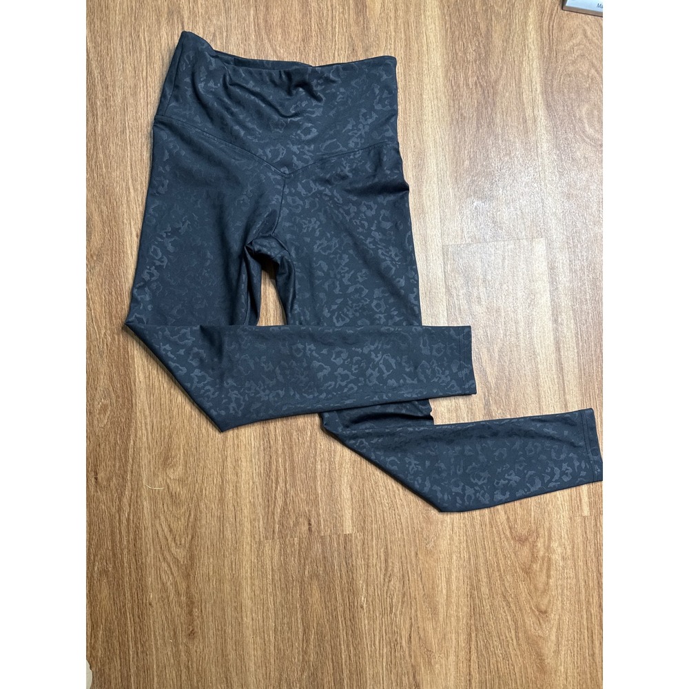 Marika Womens High Rise Leopard Print Leggings Black Size Medium‎ Activewear